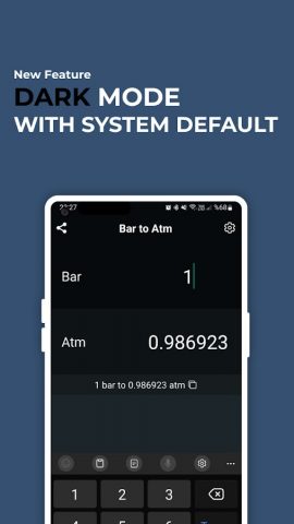 Bar to Atm Converter для Android — скриншот 4