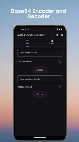 Base64 Encoder Decoder для Android — скриншот 1