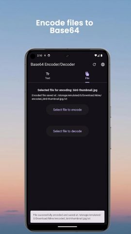 Base64 Encoder Decoder для Android — скриншот 5