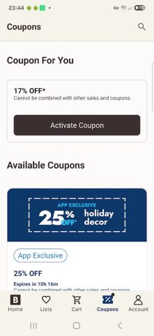 Bed Bath & Beyond для Android — скриншот 3