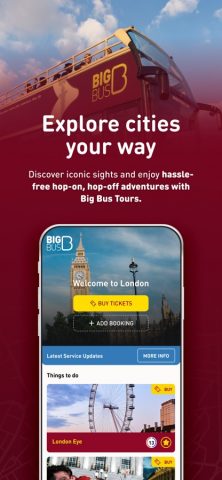 Big Bus Tours для iOS — скриншот 1