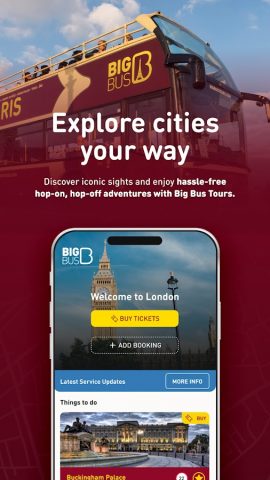 Big Bus Tours для Android — скриншот 1
