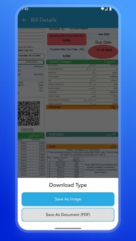 Bill Checker Online — Gas Bill для Android — скриншот 3