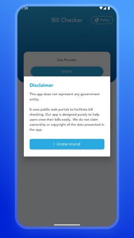 Bill Checker Online — Gas Bill для Android — скриншот 4