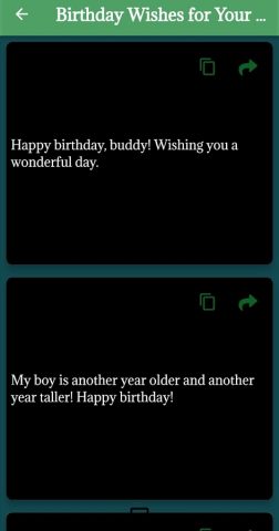 Birthday Wishes for Son для Android — скриншот 4