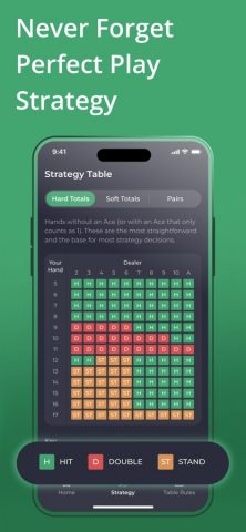 Blackjack 21: Strategy Trainer для iOS — скриншот 3