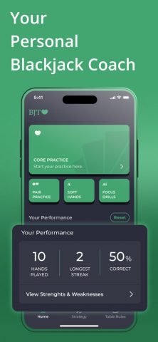 Blackjack 21: Strategy Trainer для iOS — скриншот 4