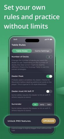 Blackjack 21: Strategy Trainer для iOS — скриншот 5