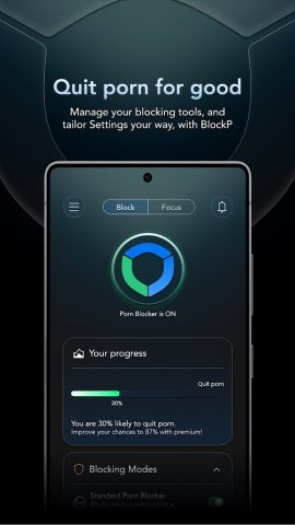 порно блокировщик — BlockP для Android — скриншот 1
