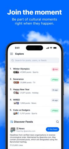 Bluesky Social для iOS — скриншот 2