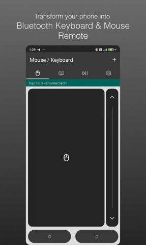 Bluetooth Keyboard & Mouse для Android — скриншот 1