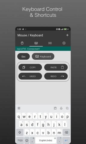 Bluetooth Keyboard & Mouse для Android — скриншот 3