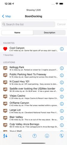 Boondocking для iOS — скриншот 5
