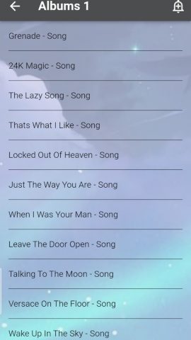 Bruno Mars Song для Android — скриншот 2