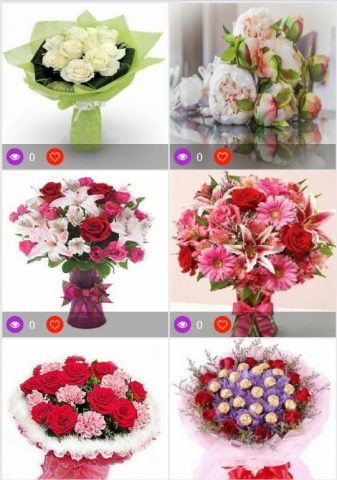 Букет цветов для Android — скриншот 2