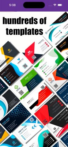 Business Card Maker для iOS — скриншот 2