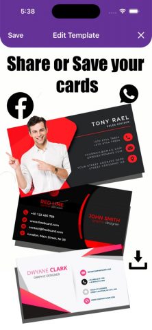 Business Card Maker для iOS — скриншот 3