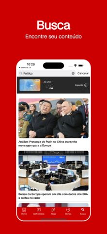 CNN Brasil для iOS — скриншот 5