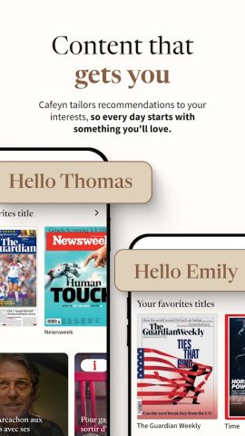 Cafeyn — News & Magazines для Android — скриншот 2
