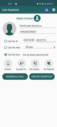 Call Assistant — Fake Call для Android — скриншот 5