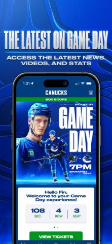 Canucks для iOS — скриншот 2
