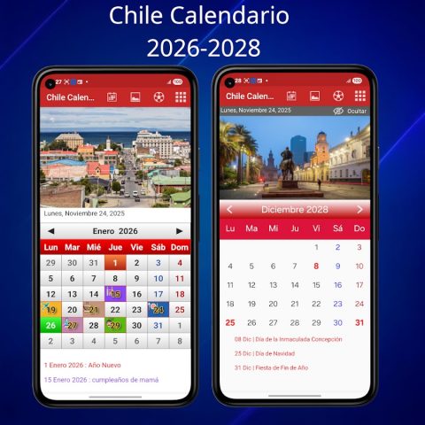 Chile Calendario 2026 для Android — скриншот 1