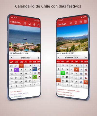 Chile Calendario 2026 для Android — скриншот 4