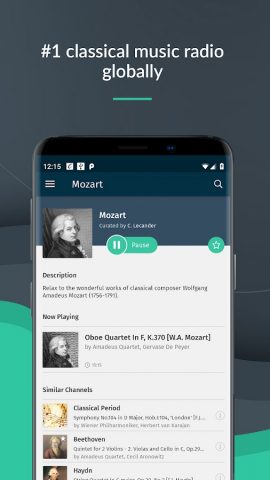 Classical Music Radio для Android — скриншот 2