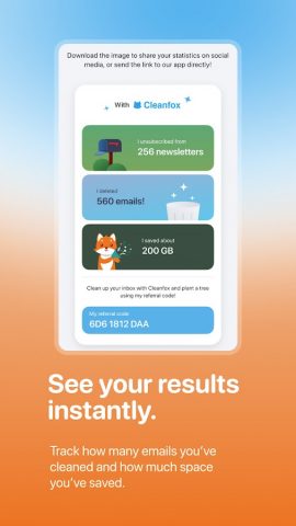 Cleanfox: Spam & Email Cleaner для Android — скриншот 5