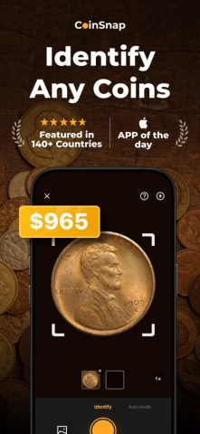 CoinSnap: Coin Identifier для iOS — скриншот 1