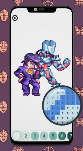 Color By Number Jojo для Android — скриншот 1