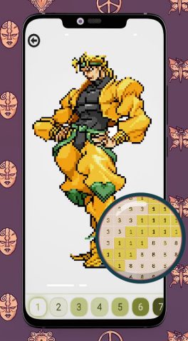 Color By Number Jojo для Android — скриншот 2