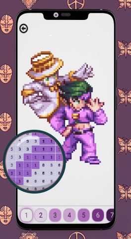 Color By Number Jojo для Android — скриншот 3
