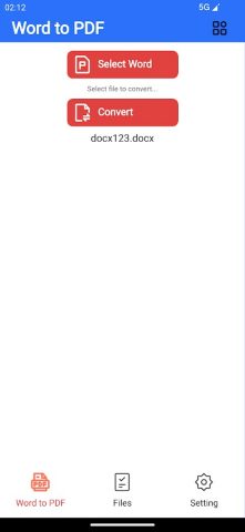 Convert word Doc into a PDF для Android — скриншот 3