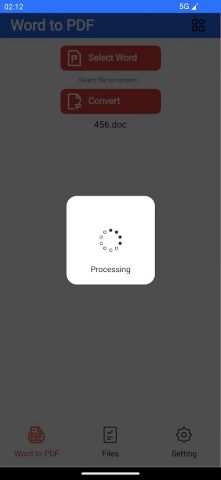 Convert word Doc into a PDF для Android — скриншот 4