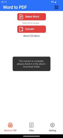Convert word Doc into a PDF для Android — скриншот 5