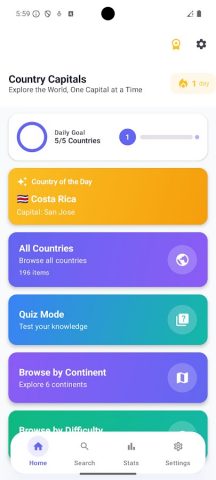 Country Capitals and Currency для Android — скриншот 5