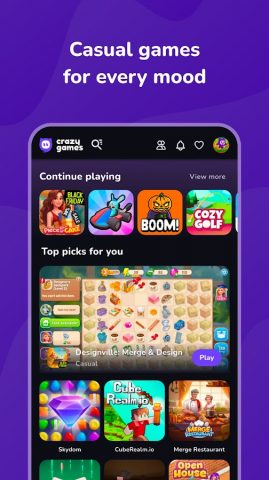 CrazyGames: Play 2500+ Games для Android — скриншот 3
