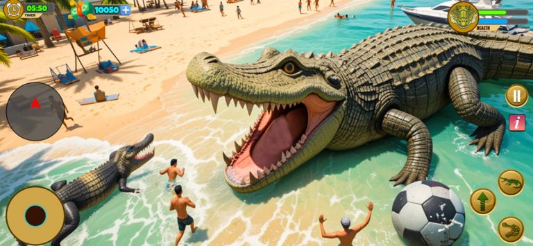 Crocodile Attack Wild Sim Game для iOS — скриншот 1