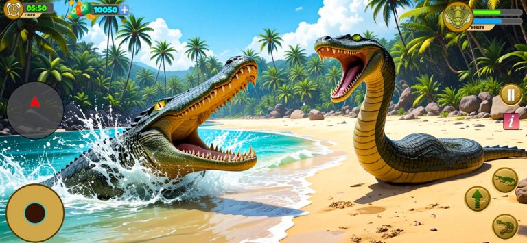 Crocodile Attack Wild Sim Game для iOS — скриншот 2