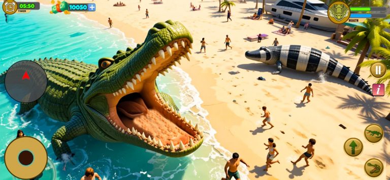 Crocodile Attack Wild Sim Game для iOS — скриншот 3
