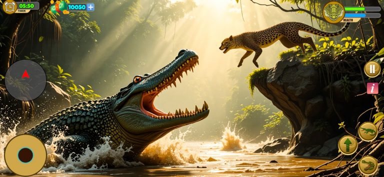 Crocodile Attack Wild Sim Game для iOS — скриншот 4