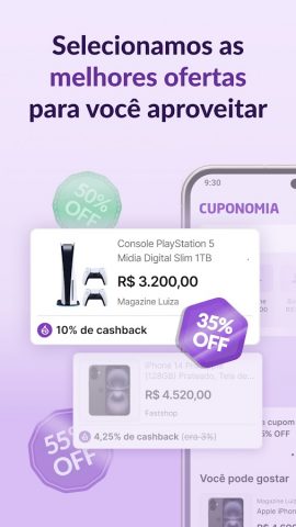 Cuponomia: Cupons e Cashback для Android — скриншот 4