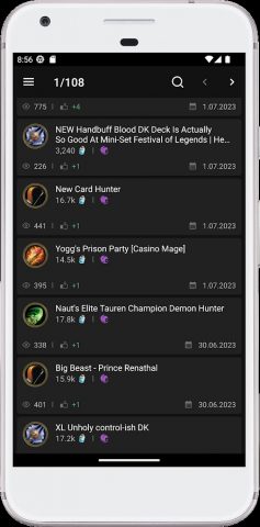 Decks for HS для Android — скриншот 1