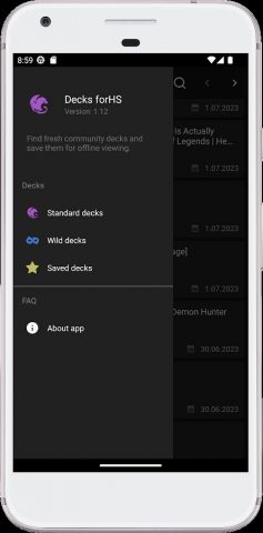 Decks for HS для Android — скриншот 4