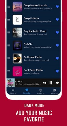 Deep House Radio для Android — скриншот 4