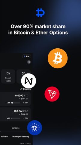Deribit: BTC Options & Futures для Android — скриншот 2