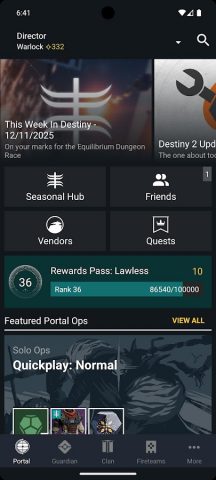 Destiny 2 Companion для Android — скриншот 2