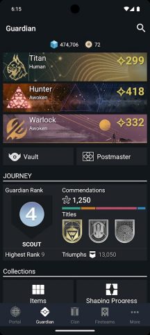 Destiny 2 Companion для Android — скриншот 3