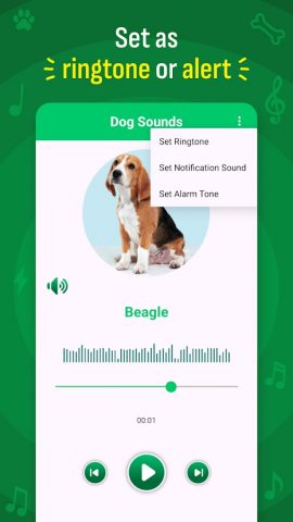 Dog Sound Ringtones Wallpapers для Android — скриншот 3